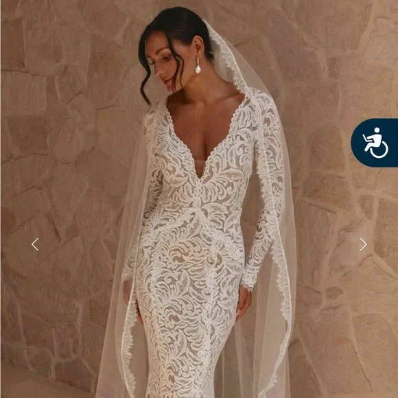 Grace Loves Lace Lumi Veil - Picture 4 of 6